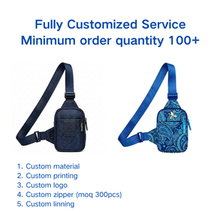<strong>Small</strong> Order Custom Mini <strong>Black</strong> Oxford Logo Custom Slab <strong>Bag</strong> Outdoor Sport Crossbody Chest <strong>Bag</strong> for Cards Collection Sling Pack - Product Image 2