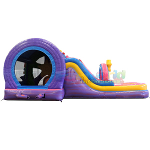 Castillo inflable comercial para niños con tobogán y plataforma de saltos, tipo noria, para uso en seco o mojado. - Product Image 5