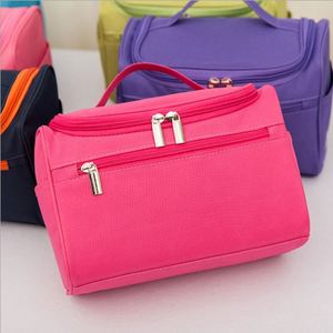 Sac de toilette personnalisé avec logo, motif bonbon, fermeture éclair, tissu Oxford imperméable, avec poignée, pour femmes, organiseur de maquillage de voyage - Product Image 2