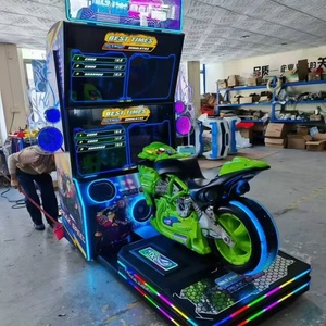 Nouvelle machine de jeu de course de moto - Machine d'amusement dynamique à double écran de 50 pouces avec fonction de jeu à monnayeur pour intérieur - Product Image 2