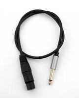 Câble micro TRS 6,5 mm vers XLR femelle, cordon audio en PVC avec fiche plaquée or pour micro, mixeur, amplificateur, haut-parleur, carte son