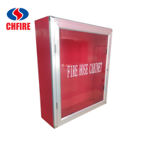 Armoire à Tuyau d'Incendie Flexible Personnalisée avec Porte en Verre Trempé, Construction en Acier au Carbone, Boîte d'Hydrant Mural pour Usage Commercial