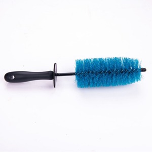 Car Wash <b>Brush</b> Blue 7.5cm Diameter <b>Wheel</b> Cleaning Tool For Tire And Rim Care - Product Image 1