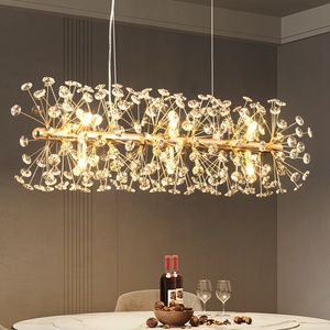 Suspension moderne en cristal de pissenlit salon salle à manger lumière escalier duplex lustre art déco - Product Image 3