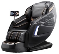 Sillón de Masaje Spa de Lujo Inteligente Eléctrico 4D de Gravedad Cero 2025 C126 con Riel SL, Masaje Shiatsu de Cuerpo Completo, Estiramiento Tailandés, Presión de Aire y Portátil