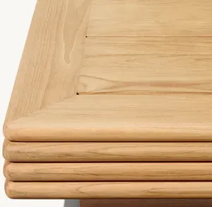 Sassanid Outdoor Teak Hecho <span class=keywords><strong>a</strong></span> mano Patio Muebles de jardín Hotel de lujo Muebles de exterior <span class=keywords><strong>Bondi</strong></span> Teak Square Corner Side Table - Product Image 3