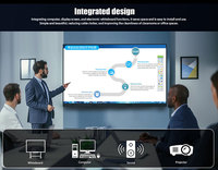 Monitor táctil de pizarra inteligente digital de panel plano interactivo Android 14 todo en uno para conferencias tipo electrónico
