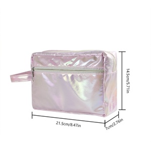 Laser Waterproof Down <b>Toiletry</b> <b>Bag</b> Fashionable Custom Cosmetic Wash Storage <b>Bags</b> for Women Girl Men <b>Travel</b> Beach Outdoor - Product Image 5