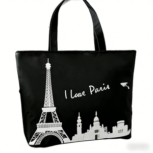 Sac fourre-tout en <span class=keywords><strong>toile</strong></span> moyen, style dessin animé, motif personnage à bâtonnets, sac à bandoulière simple, sac à main sous le bras, sac de shopping, vente en gros - Product Image 5
