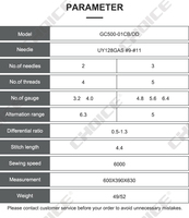 Golden Choice – Machine à coudre industrielle GC500-01CB/DD à entraînement Direct, plate-forme générale à couture simple, Interlock