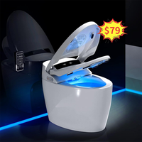 Moderne Wc Intelligente Wc Langwerpig Eendelig Geavanceerde Bidet Multifunctionele Afstandsbediening Automatisch Smart Toilet Met Bidet
