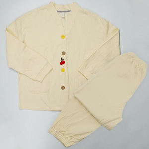 100% Sustainable Organic Cotton Pajamas <b>Plus</b> <b>Size</b> <b>Women</b> Luxury Custom Logo Knitted Lounge Wear Home <b>Sleepwear</b> Breathable Spring - Product Image 6