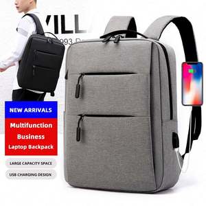 Sac à dos pour ordinateur portable unisexe pour homme avec logo personnalisé, nouveau design, sac d'école pour étudiants, sac à dos de voyage avec USB pour la vie quotidienne - Product Image 1