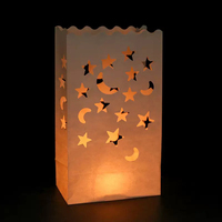 Lanterne en papier lumineuse ignifuge romantique à vendre, sac à bougies pour mariage, hôtel, festival, restaurant, bar, décoration