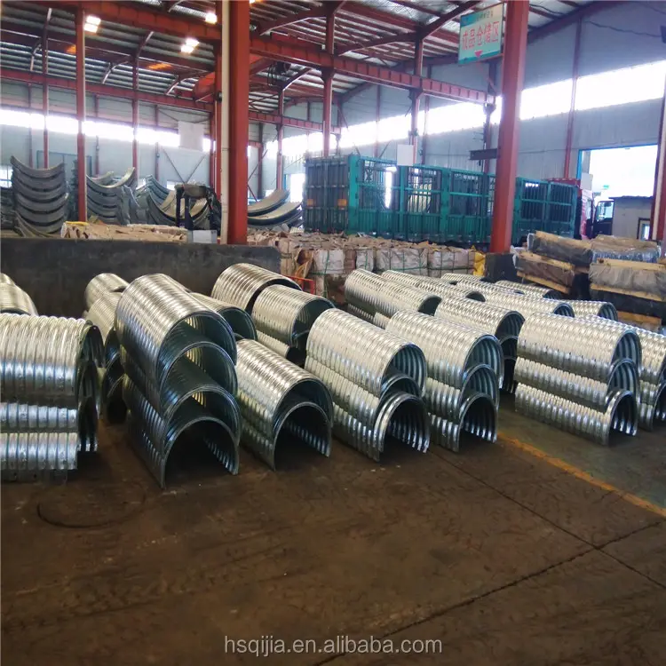 Multi plates assembled corrugated steel round plates culverts