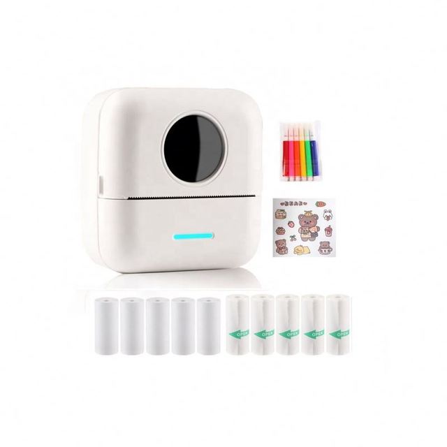 Low Cost Mini Pocket Wireless Inkless Portable Mini Printer Thermal BT Phone Sticker Photo Study Printer AI Animation Printer