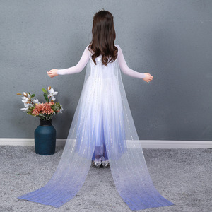 K11 Ragazze Nuovo <span class=keywords><strong>Elsa</strong></span> <span class=keywords><strong>2</strong></span> Principessa del Vestito Dei Bambini All'ingrosso Ultime Abito Lungo di Disegno Della Ragazza Del Partito di Halloween del Vestito - Product Image 2