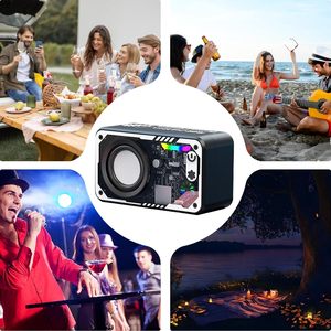 Không dây trong suốt Soundbar MECHA phong cách loa siêu trầm <span class=keywords><strong>mini</strong></span> xách tay BT loa với ánh sáng đầy màu sắc TF Thẻ <span class=keywords><strong>MP3</strong></span> âm nhạc Máy nghe nhạc - Product Image 6