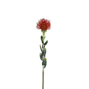 Small Pincushion Flower Artificial Flower Soft Plastic High Simulation Wedding Home Decor Photography Props - Product Image 1