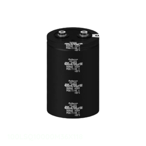 Condensateur 100uF 20% 100V à visser pour montage sur châssis, canal fabricant 100LSQ10000M36X118, boîtier aluminium 10000uF - Product Image 1