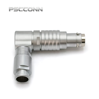 Connecteur industriel étanche IP68 PSCCONN série T 1T 4 broches à verrouillage automatique Push-Pull, BFSG.1T.304.CPARC52, BFSG.1T.304.CPARC52Z