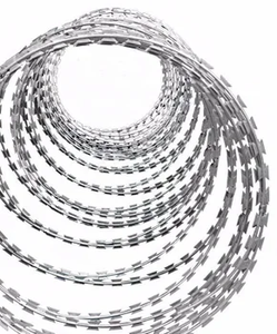 Fil de fer barbelé galvanisé à chaud, type lame de rasoir, bobine de 2,5 mm de diamètre pour clôture d'aéroport et construction de protection - Product Image 4