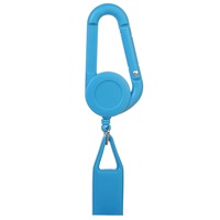 Vente en gros usine : Porte-briquet rétractable avec clip pour badge, logo personnalisé, modèle Premium Simplicity Leash Lighter