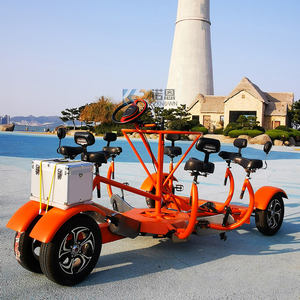 รถจักรยานเบียร์ท่องเที่ยวสมัยใหม่ บาร์เคลื่อนที่พร้อมตู้จำหน่ายเบียร์ โครงสร้างอลูมิเนียมอัลลอย บรรจุผู้โดยสารได้ 7 คน - Product Image 2