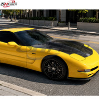 Capot en fibre de carbone modifié C5, adapté aux Corvette C5 de 1998 à 2004. Fournisseur en gros.