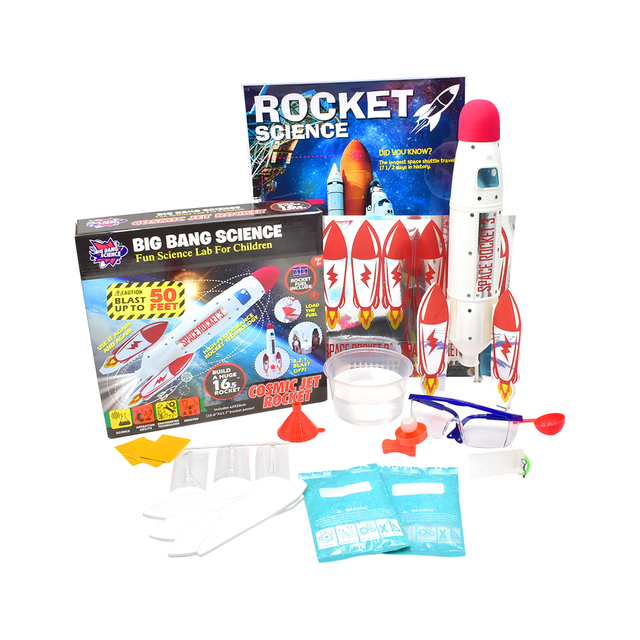 SETM Educational Toys DIY Rocket Launcher Toy Outdoor Water Launch DIY Education Rocket Kit for Kids