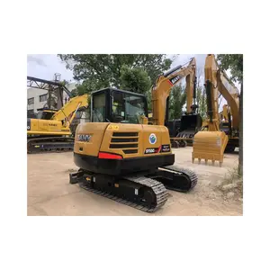 China machte Sany Sy55 Mini-Raupen bagger, 2021 Modell 95% neue 5ton Sany 55 mit Gummi kette