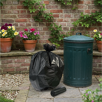 Sacs poubelles plats portables de grande taille, personnalisables avec logo, de haute qualité, impression en héliogravure, pour usage domestique et public, fournis directement de Chine