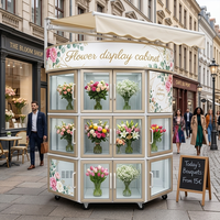 Distributeur automatique de fleurs fraîches personnalisable JOYVEND avec SDK et paiement par carte de crédit par code QR pour l'extérieur, très vendu en Europe
