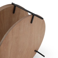 Unité créative marron salon avec table à thé nuage irrégulier de style ferme en table basse moderne en bois