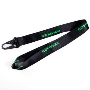 Custom Key Seatbelt Buckle Fabric Ribbon Long <b>Keychain</b> Lanyard Eagle Mouth Metal Hook - Product Image 3