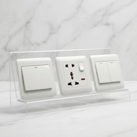 Prise murale multifonction universelle série Yuanjing 86, panneau ignifuge en PC pour maison et hôtel