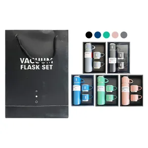 Botella de Agua Deportiva Aislada al Vacío de Doble Pared de 17 oz, Juego de Regalo con Color Personalizado, Aislamiento de 12-24 Horas, Portátil, de Acero Inoxidable - Product Image 1