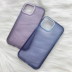 Per <span class=keywords><strong>iPhone</strong></span> 14 Pro Max sottile sensazione di nebbia custodia per telefono traslucida per <span class=keywords><strong>iPhone</strong></span> 16 15 13 12 <span class=keywords><strong>11</strong></span> Pro PC duro antiurto <span class=keywords><strong>Cover</strong></span> trasparente - Product Image 6