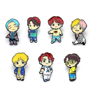 Broches Metálicos de Cuerpo Completo de Ídolos de KPOP, RM, <span class=keywords><strong>JIN</strong></span>, JIMIN, <span class=keywords><strong>J</strong></span>-<span class=keywords><strong>HOPE</strong></span>, SUGA, JK, Insignias, Pins, Lindos Accesorios de Dibujos Animados para Ropa y Bolsos, Decoración, Regalo para Fans - Product Image 5