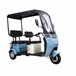 Triciclo eléctrico motorizado para pasajeros, tuk tuk, rickshaw eléctrico de 3 ruedas para uso comercial en exteriores - Product Image 3