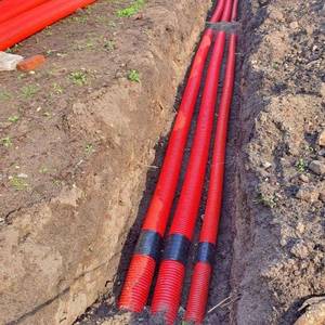 Tuberías DWC 	 Tubería de HDPE corrugada de doble pared nueva, certificada según la norma IS 16098 Parte 2. Utilizado para sistemas de canalización de cables y drenaje. - Product Image 3