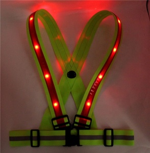 <span class=keywords><strong>Gilet</strong></span> de <span class=keywords><strong>sécurité</strong></span> à LED rouge <span class=keywords><strong>clignotant</strong></span>, haute visibilité, réfléchissant, pour la course à pied, pour femmes - Product Image 6