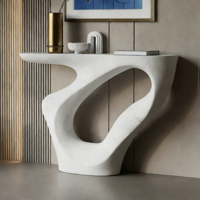 Table console moderne minimaliste de luxe léger - Décoration murale pour entrée, salon, couloir