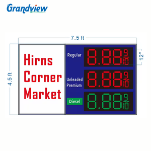 Letrero LED para Gasolinera, Impermeable, Buen Precio, LED de Doble Cara, 88.88, 4 Dígitos, 7 Segmentos, Pantalla Digital de Precio de Gasolina - Product Image 6