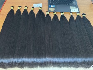 Extensions de cheveux vierges bruts vietnamiens à prix d'usine, en vrac, 6 à 32 pouces, noires, Remy, ondulées, haute qualité, dentelle HD, extensions de cheveux humains - Product Image 2