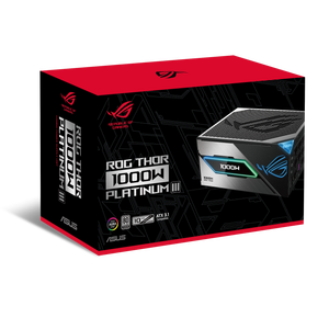 พาวเวอร์ซัพพลาย ROG Thor 1000W <span class=keywords><strong>Platinum</strong></span> III 80+GOLD PSU 1000W RGB สำหรับเล่นเกมบนเดสก์ท็อป พร้อมคุณสมบัติใหม่ - Product Image 2