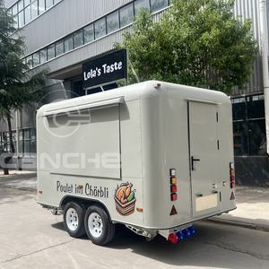 Fabrication de remorques alimentaires à guichet unique Camion de nourriture Hotdog Burger Bbq mobile aux États-Unis Norme européenne - Product Image 3