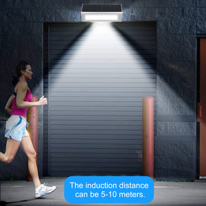 Lámpara Solar de Pared con Sensor de Movimiento por Radar, Luces Infrarrojas Súper Brillantes, IP65, Lámpara de Jardín Impermeable para Exteriores, Carcasa de Aleación de Aluminio - Product Image 3