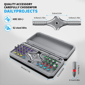 Từ Tuốc Nơ Vít Đặt Đa Bit Miễn Phí Kết Hợp Ratchet Sửa Chữa Di Động Công Cụ Kit Cho Quà Tặng Đồ Nội Thất Máy Tính Xe Đạp Tự Làm - Product Image 2