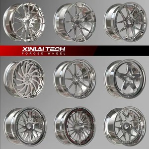 ล้อฟอร์จ XINLAI แบบสั่งทำพิเศษ สีเงิน ลายตาข่าย 2 ชิ้น ขนาด 18-20 นิ้ว สำหรับ Nissan 370Z, Infiniti Q50 และ Lexus IS300 - Product Image 5